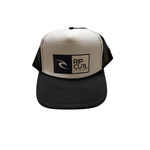 Rip Curl Classic Trucker Snapback Hat Black Original Logo Mesh Back Otto Cap 2 - Picture 1 of 8